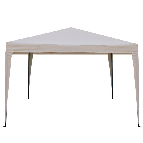 10' x 10' Beige Pop-Up Outdoor Canopy Gazebo - IMAGE 1