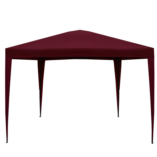 10' x 10' Burgundy Pop-Up Outdoor Canopy Gazebo - IMAGE 1