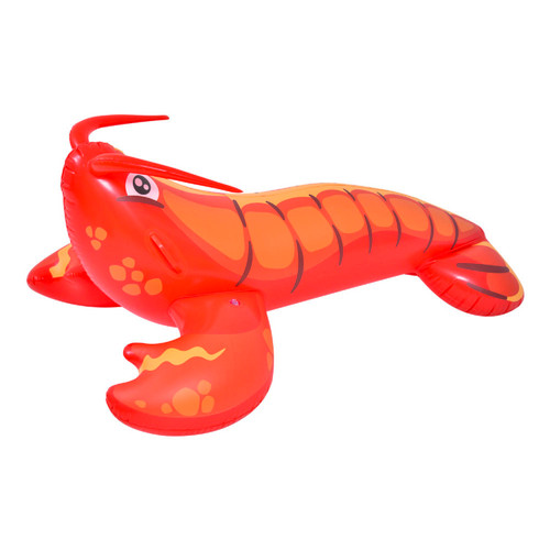51" Inflatable Red Lobster Swimming Pool Rider Float - IMAGE 1