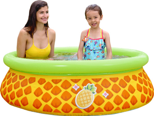 Inflatable Pineapple Kiddie Swimming Pool - 5' - IMAGE 1