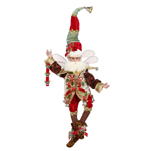 Mark Roberts Red and Brown Jingle Bells Christmas Fairy, Large 19" #51-05908 - IMAGE 1