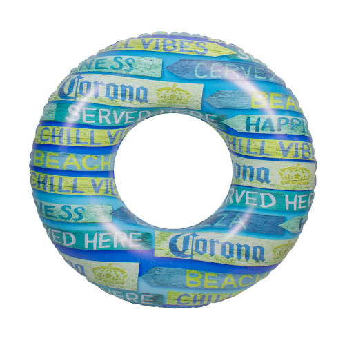 36" Inflatable Corona Signage Swimming Pool Tube Ring - IMAGE 1