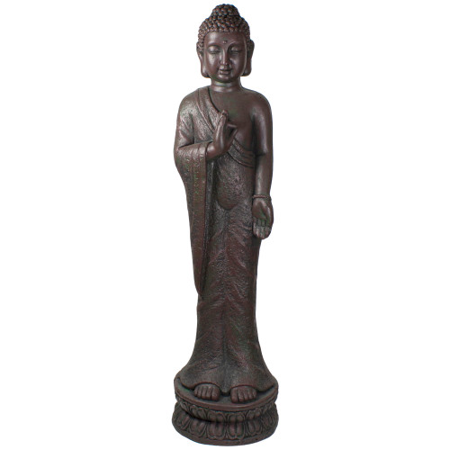 Standing Buddha Outdoor Garden Statue - 33" - IMAGE 1