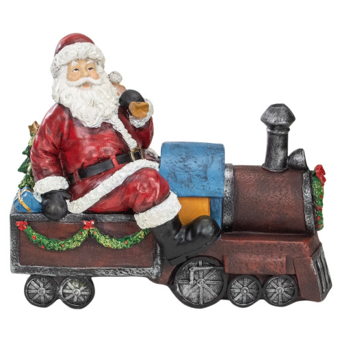 Santa on a Train Christmas Decoration - 14" - IMAGE 1