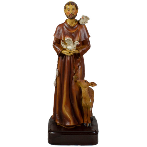 9.5" St Francis of Assisi Polyresin Tabletop Figurine - IMAGE 1