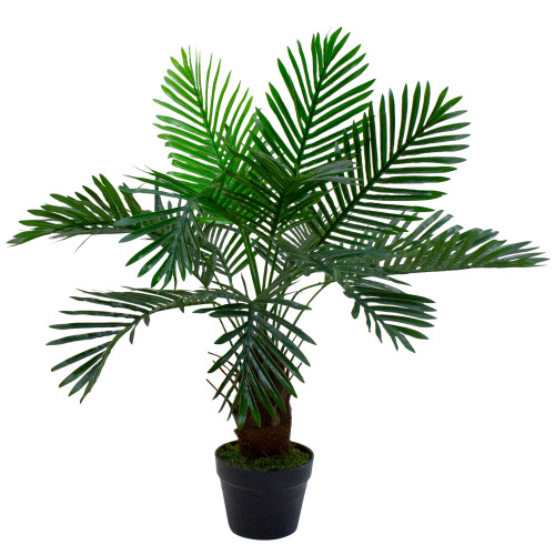 35" Green Artificial Miniature Potted Palm Plant - IMAGE 1