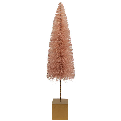 Sisal Christmas Tree Decoration- 14" - Brown - IMAGE 1