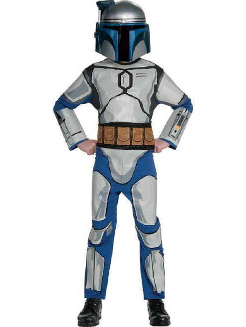 Blue and White Star Wars Jango Fett Boy Child Halloween Costume - Large - IMAGE 1