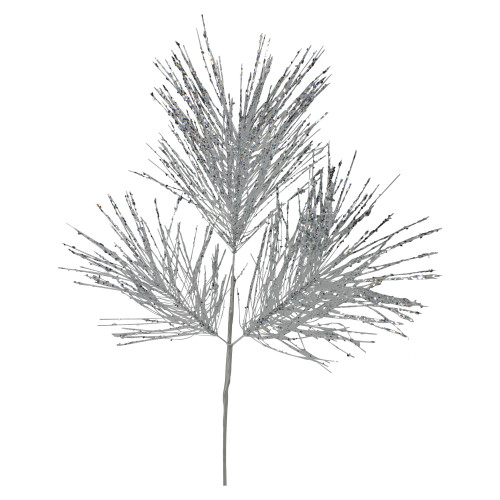 26" Silver Pine Artificial Christmas Pick - IMAGE 1