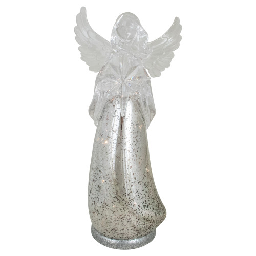 13” Lighted Angel Holding a Star Christmas Tabletop Figurine - IMAGE 1