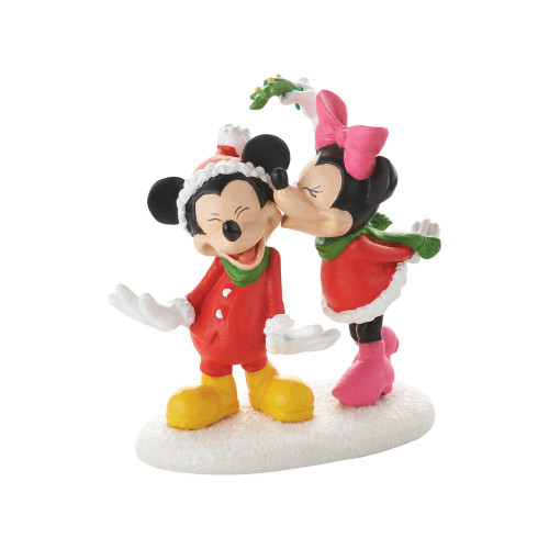 Department 56 Mickeys Christmas Kiss Tabletop Piece #4053053 - IMAGE 1