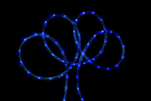 100' Blue Christmas Rope Lights - IMAGE 1
