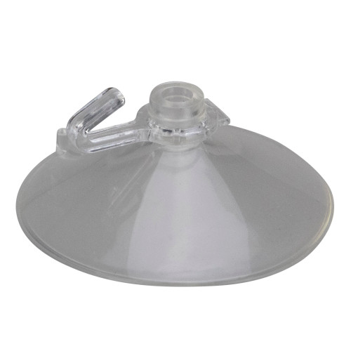 Mini Hanging Suction Cup Christmas Hooks - 1" - Clear - Club Pack of 20 - IMAGE 1