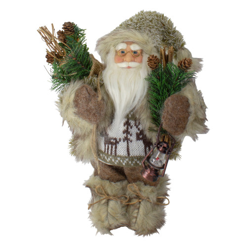 Mountain Santa Standing Christmas Figure - 12" - IMAGE 1