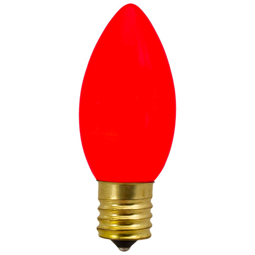 Set of 4 Red C9 Opaque Christmas Replacement Bulbs - 3" - IMAGE 1