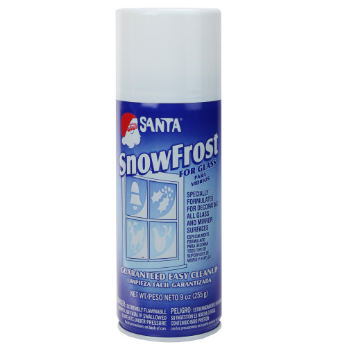 Santa Winter White Snowfrost Christmas Artificial Snow Spray for Glass- 9 Ounces - IMAGE 1