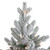 Real Touch™️ Pre-Lit Medium Saratoga Spruce Flocked Artificial Potted Christmas Tree 4' - Clear Lights - IMAGE 4