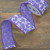 Purple Floral Wired Craft Ribbon 2.5" x 10 Yards - IMAGE 2