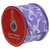 Textured Floral Vine Wired Craft Ribbon - 2.5" x 10 Yards - Purple and White - IMAGE 3
