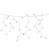 Mini Incandescent Icicle Christmas Lights - Pink - 3.5' White Wire - 100ct - IMAGE 3