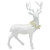 19" Frosted White Standing Reindeer Christmas Figure - IMAGE 1