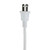 15' White Indoor Extension Power Cord with 3-Outlets and Safety Lock - IMAGE 4