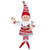 13" Red and White Peppermint Striped Elf with Jingle Bells - IMAGE 1