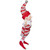 13" Red and White Peppermint Striped Elf with Jingle Bells - IMAGE 3