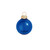 Shiny Finish Glass Christmas Ball Ornaments - 2.75" (70mm) - Blue Cobalt - 12ct - IMAGE 1