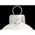 Shiny Glass Christmas Ball Ornaments - 3.25" (80mm) - White - 8ct - IMAGE 3