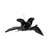 Handcrafted Hanging Plush Bat Stuffed Animal - 15" - Black - Set of 6 - IMAGE 1