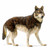 Handcrafted Plush Standing Timber Wolf Stuffed Animal Figures - 39" - IMAGE 2