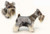 Set of 2 Gray and White Handcrafted Soft Plush Miniature Schnauzer Stuffed Animals 17.75" - IMAGE 1