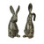 Floppy Eared Easter Rabbit Figurines - 16.75" - Gray - Set of 3 - IMAGE 1