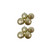 Matte Finish Glass Christmas Ball Ornaments 3.25" (80mm) - Champagne Gold - 8ct - IMAGE 2