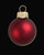 Matte Glass Christmas Ball Ornaments - 3.25" (80mm) - Henna - 8ct - IMAGE 3