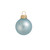 12ct Baby Blue Matte Glass Christmas Ball Ornaments 2.75" (70mm) - IMAGE 1
