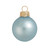 Matte Finish Glass Christmas Ball Ornaments - 2.75" (70mm) - Baby Blue - 12ct - IMAGE 1