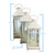 Set of 3 White Mission Style Pillar Candle Lanterns 20"