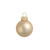 Matte Finish Glass Christmas Ball Ornaments - 4" (100mm) - Champagne - 6ct - IMAGE 1