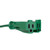 25' Green 3-Prong Outdoor Extension Power Cord with Fan Style Connector - IMAGE 3