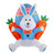 Inflatable LED Lighted Easter Bunny with Carrots Outdoor Decoration - 4' - IMAGE 1