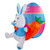 Inflatable LED Lighted Easter Bunny with Carrots Outdoor Decoration - 4' - IMAGE 4