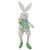 24" White and Green Boy Bunny Rabbit Easter and Spring Table Top Figure - IMAGE 1