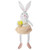 24" White and Pink Girl Bunny Rabbit Easter and Spring Table Top Figure - IMAGE 1