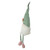 Spring Floral Plaid Gnome Figure with Dangling Legs - 28" - Green and White - IMAGE 4