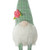 Spring Floral Plaid Gnome Figure with Dangling Legs - 28" - Green and White - IMAGE 5