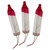 Mini Flasher Christmas Replacement Bulbs - 3.5 Volts - Clear - Pack of 3 - IMAGE 3