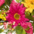 Gerbera Daisy, Berries and Daisy Floral Spring Wreath - 23" - Pink/Yellow - IMAGE 6