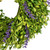 Purple Lavender and Green Foliage Artificial Spring Wreath - 11" - Unlit - IMAGE 4